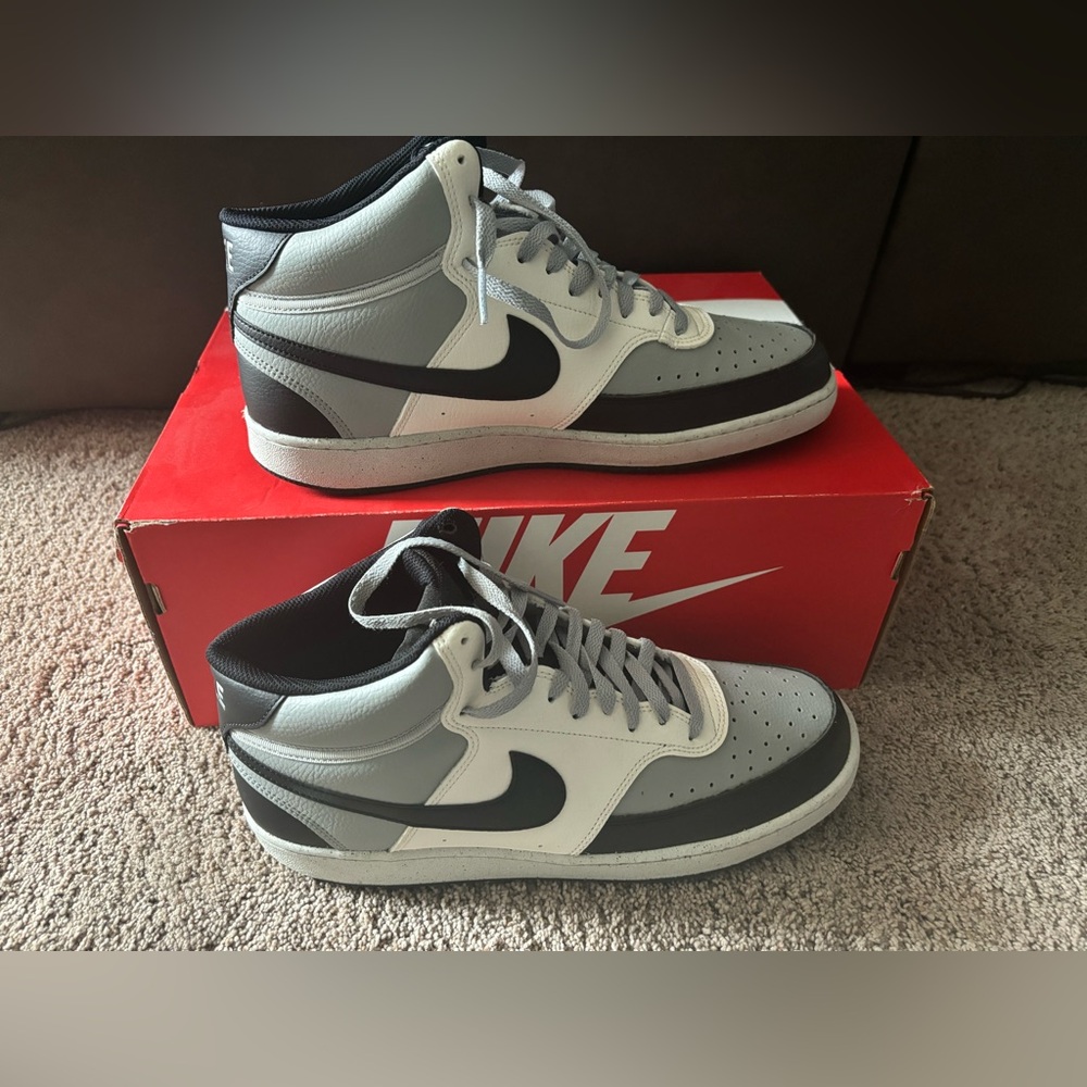 Nike Court Vision Next Nature Mid Light Smoke Grey Sail